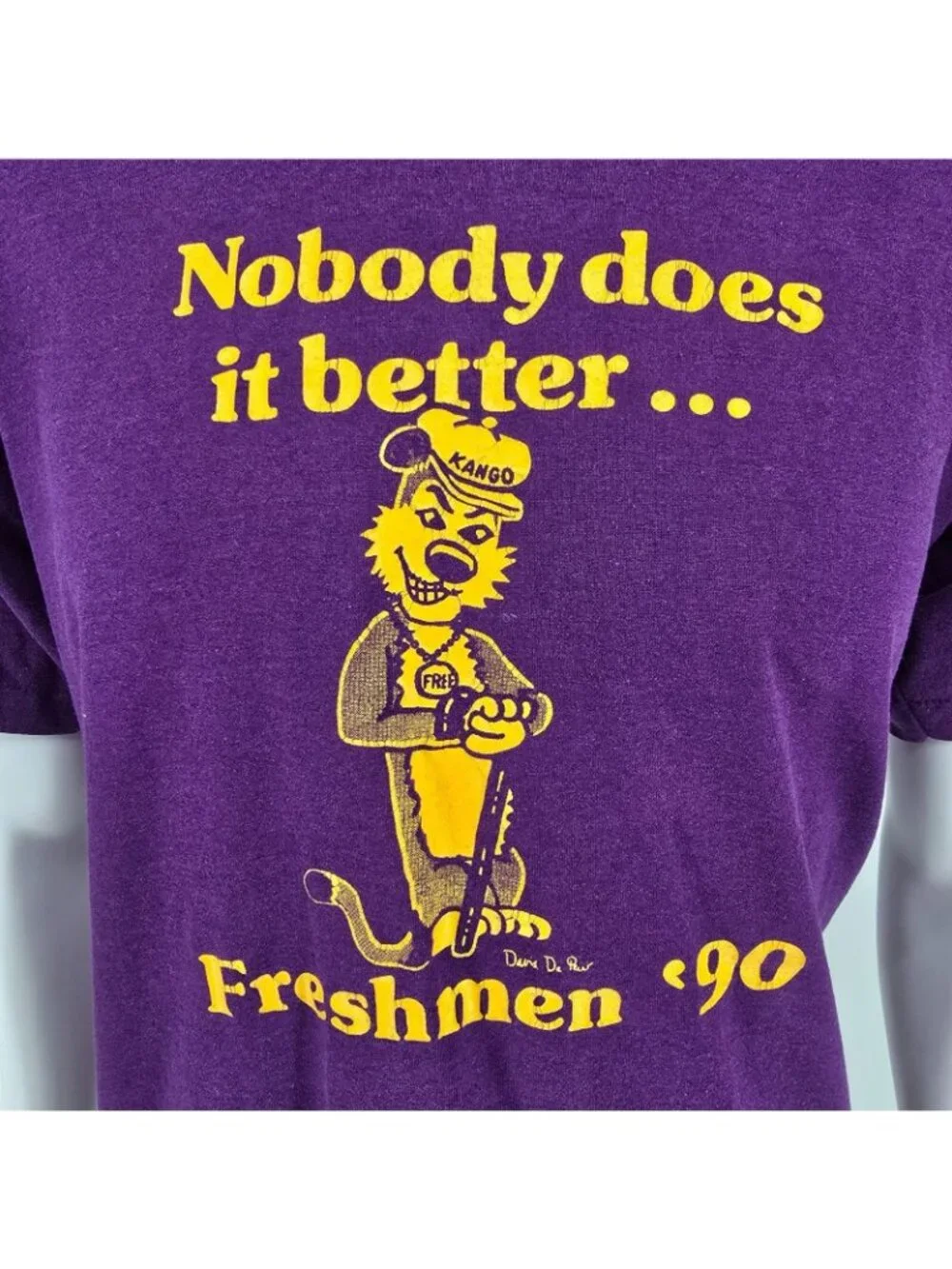 Vintage Single Stitch Nobody Does It Better... Freshmen '90 Purple T-Shirt (L)